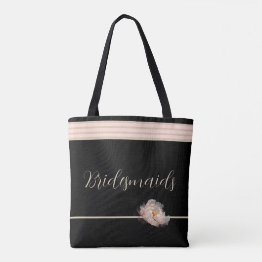 Bruidsmeisjes Peony canvas tas (Achterkant)