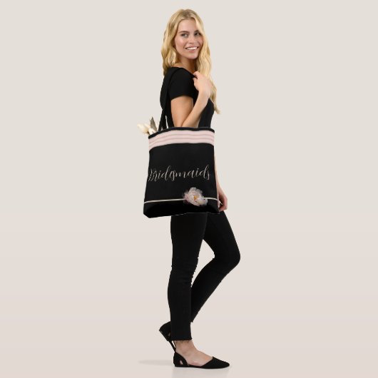 Bruidsmeisjes Peony canvas tas (Op model)