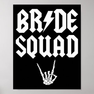 Bruidsmeisjes Rock N Roll Gotische Halloween Bruid Poster