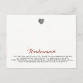 Bruidsmeisjes sieraden Sjabloon Briefkaart (Voorkant)