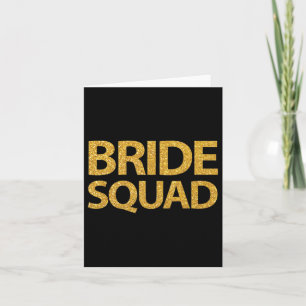 Bruidsmeisjes Team Bruid Bruidegom Bruid Squad T-s Kaart