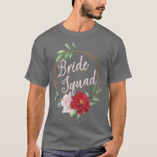 Bruidsmeisjes Trouwfeest Bruiloft Bloem T-shirt