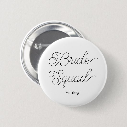 Bruidsmeisjes Trouwjurk Zwart Witte Knop Ronde Button 5,7 Cm (Voorkant /achterkant)