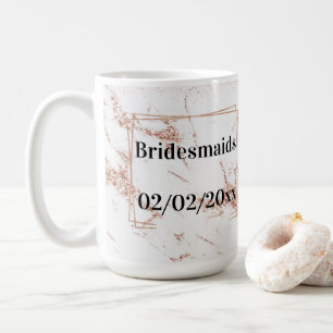 Bruidsmeisjes Tumbler: Roze Goud Elegantie Koffiemok