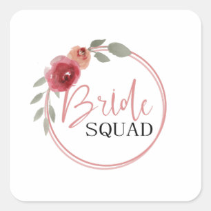 Bruidsmeisjes Vierkante Sticker