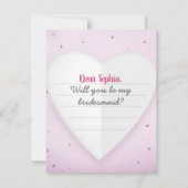 Bruidsmeisjes voorstel - Kaart (Achterkant)