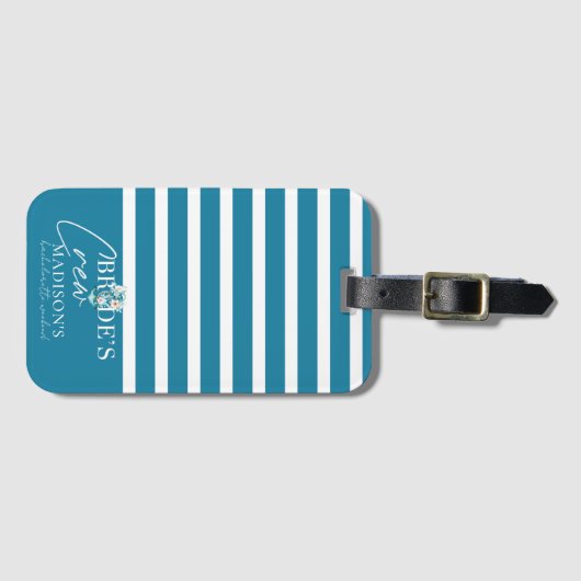 Bruidsmeisjes weekend Bruids crew Bagagelabel (Voorkant (horizontaal))