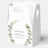 Bruidsmeisjesfeest Eucalyptus Groene Vetplant Bedankdoosjes (Geopend)