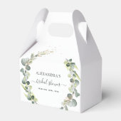 Bruidsmeisjesfeest Eucalyptus Groene Vetplant Bedankdoosjes (Voorkant Zijde)