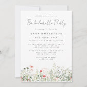 Bruidsmeisjesfeest in Wilde Bloemenweide Kaart (Voorkant)