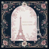 Bruidsmeisjesfeest Miss tot Mrs Paris Shabby Chic  Kaart