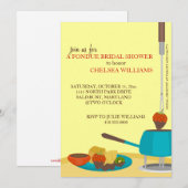 Bruidsmeisjesfeest uitnodigingen of Fonduefeestje (Voorkant / Achterkant)