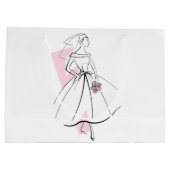 Bruidsmode roze cadeautas grote (Achterkant)