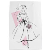 Bruidsmode roze cadeautas medium (Achterkant)