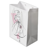 Bruidsmode roze cadeautas medium (Achterkant Gekanteld)