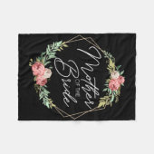 Bruidsmoeder Bloemen Bruid En Bruidegom Huwelijk Fleece Deken (Voorkant (Horizontaal))