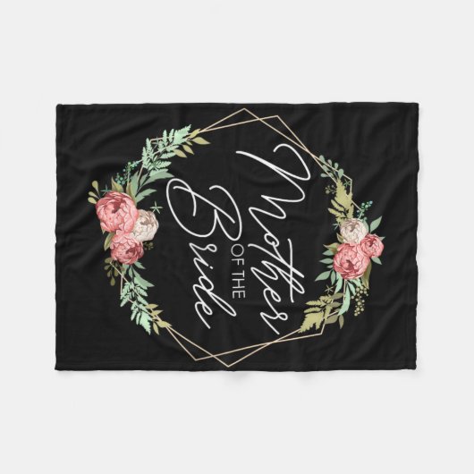 Bruidsmoeder Bloemen Bruid En Bruidegom Huwelijk Fleece Deken (Voorkant (Horizontaal))