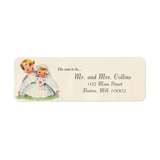 Bruidspaar Labels (Voorkant)