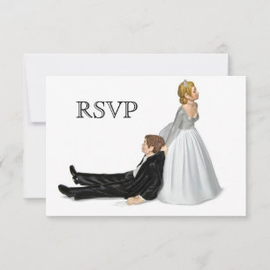 Bruidspaar RSVP Kaart