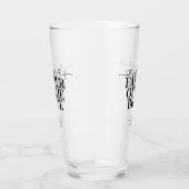 Bruidspapa Fancy Script Hart Bruiloft Glas (Links)
