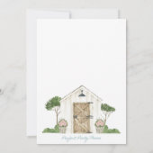 Bruidsparen rond het huis voor koppels kaart (Achterkant)