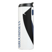 bruidspartij groomsman thermosbeker (Gedraaid links)