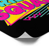 Bruidsploeg 90s Bach Crew Woestijn Bruidsmeisje Ma Poster (Hoek)