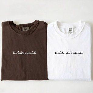 Bruidsploeg Modern Minimalistisch Script Bruidsm T-shirt