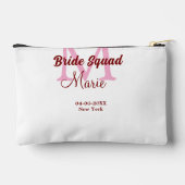 Bruidsploeg voeg naam initiaal bruidsmeisje roze d etui (Achterkant)