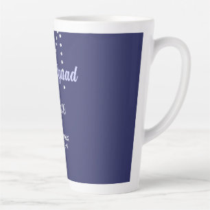 Bruidsploeg voeg naam monogram bruidsmeisje paars latte mok
