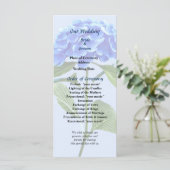 Bruidsprogramma met levendige blauwe hortensia programma (Staand voorkant)