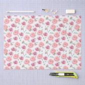 Bruidsroze waterverf pioenrozen tissuepapier (Craft)