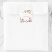 Bruidssalon met Thee van Wilde Bloemen Vierkante Sticker (Tas)