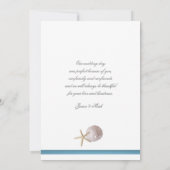 Bruidsschatten Trouwfoto Bedankt (Achterkant)