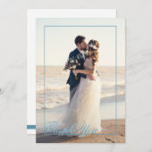 Bruidsschatten Trouwfoto Bedankt (Voorkant / Achterkant)