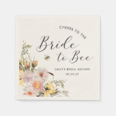 Bruidsshowers Rustieke Wilde Bloem Bruid-tot-Bij H Servet (Voorkant)