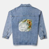 Bruidssluier Zonnebloem Denim Jacket (Achterkant)