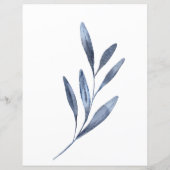 Bruidsspel Hij zei dat ze stoffige blauwe bloemen (Achterkant)