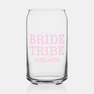 Bruidsstam Bruidsmeisjes Roze Blikvorm Glas