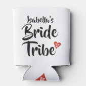 Bruidsstam rode datum hart gepersonaliseerd blikjeskoeler (Achterkant)