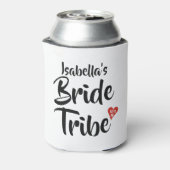 Bruidsstam rode datum hart gepersonaliseerd blikjeskoeler (Blikje Achterkant)