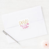 Bruidsstam Vierkante Sticker (Envelop)