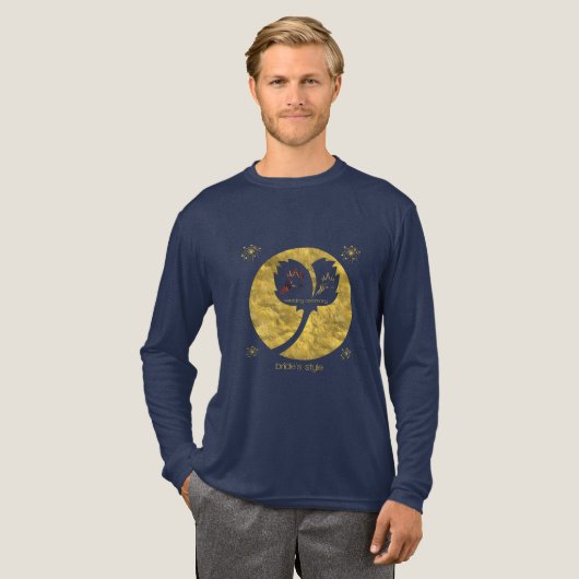 Bruidsstijl Tri-Blend Shirt (Voorkant)