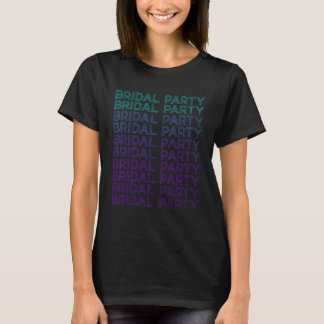 Bruidsstoet Bruid Retro Meisjesfeest T-shirt