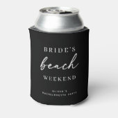 Bruidsstrandweekend | Kust Black Bachelorette Blikjeskoeler (Blikje Achterkant)