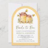 Bruidssuikerpotten Bruid-tot-zijn Boog Bruiloftfee Kaart (Voorkant)