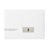 Bruidstaart Adreslabel Wikkel (Voorkant)