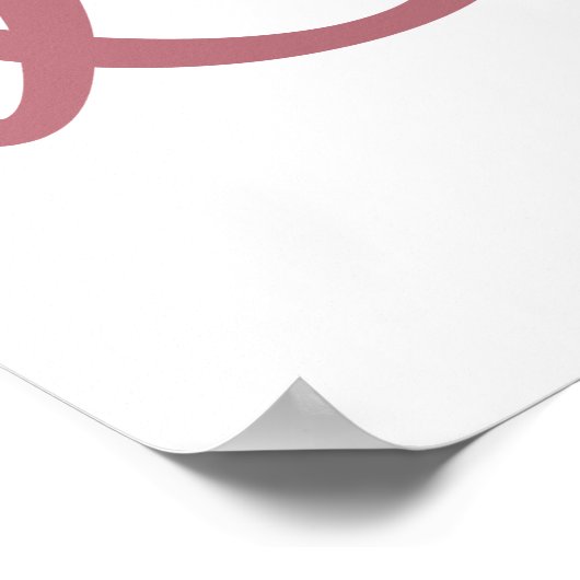 Bruidstaartje Huwelijk Familie Matching Poster (Hoek)