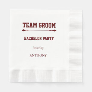 Bruidsteam Bruidegom Bachelorfeest Servet
