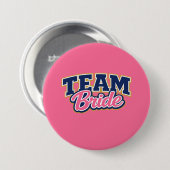 Bruidsteam Moedige Trouwpartij Ronde Button 7,6 Cm (Voorkant /achterkant)